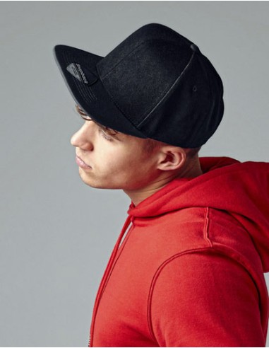 BEE-B661-Original Flat Peak 6 Panel Snapback Cap